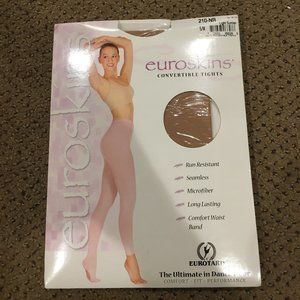 NWT Adult Light Suntan Convertible Tights